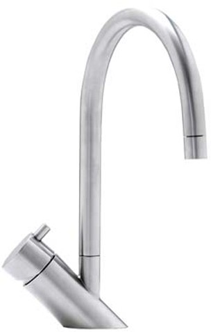 Larger image of Abode Diagon Monobloc Kitchen Tap With Swivel Spout (Stainless Steel).