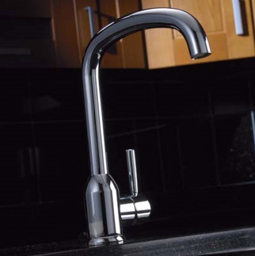 Larger image of Abode Tate Monobloc Kitchen Tap With Swivel Spout (Chrome).