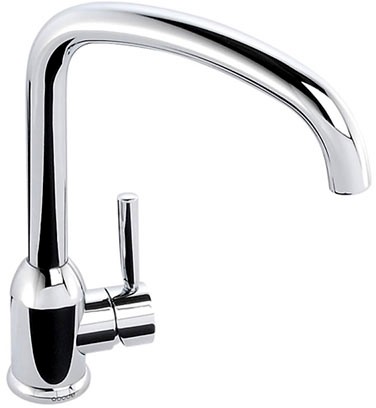 Example image of Abode Tate Monobloc Kitchen Tap With Swivel Spout (Chrome).