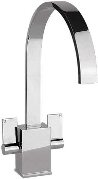 Larger image of Abode Atik Monobloc Kitchen Tap With Swivel Spout (Chrome).