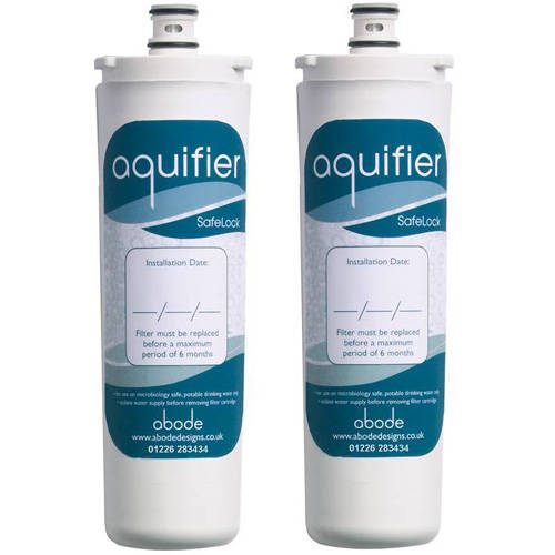 Larger image of Abode 2 x Aquifier Carbon Filter Cartridge (Harder Water).