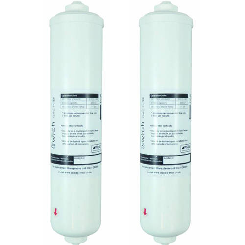 Larger image of Abode 2 x Swich Resin Filter Cartridge (Hard Water).