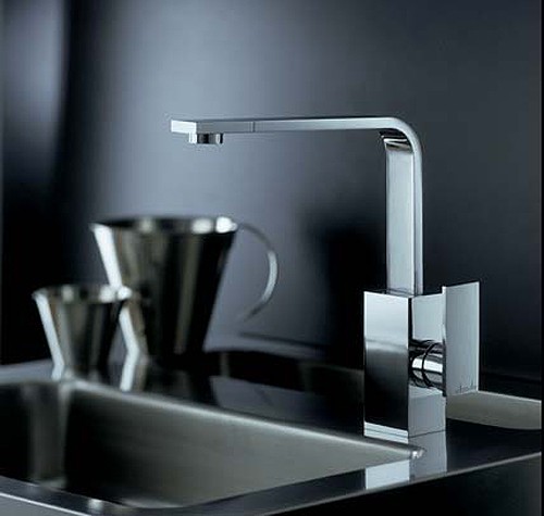 Larger image of Abode Media Slimline Single Lever Kitchen Tap (Chrome).