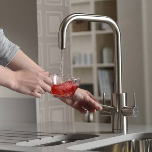Example image of Abode Pronteau Project Kitchen Tap, Boiling, Hot, Cold & Filtered (B Nickel).