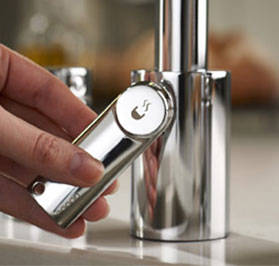 Example image of Abode Pronteau Profile Kitchen Tap, Boiling, Hot, Cold & Filtered (Chrome).