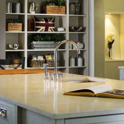 Example image of Abode Pronteau Profile Kitchen Tap, Boiling, Hot, Cold & Filtered (B Nickel).