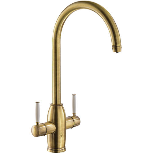 Larger image of Abode Pronteau Province Kitchen Tap, Boiling, Hot, Cold & Filtered (Ant Brass).