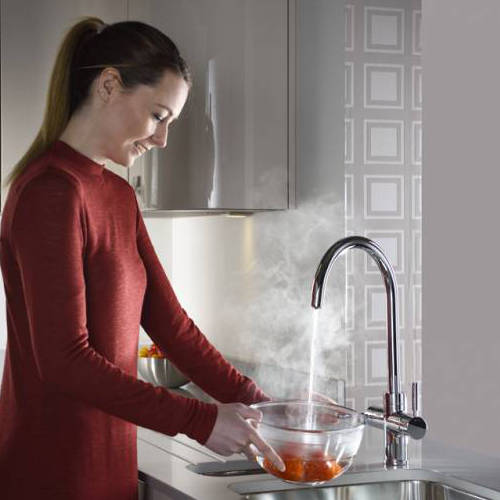 Example image of Abode Pronteau 3 In 1 Boiling Water Filtered Kitchen Tap (Chrome).