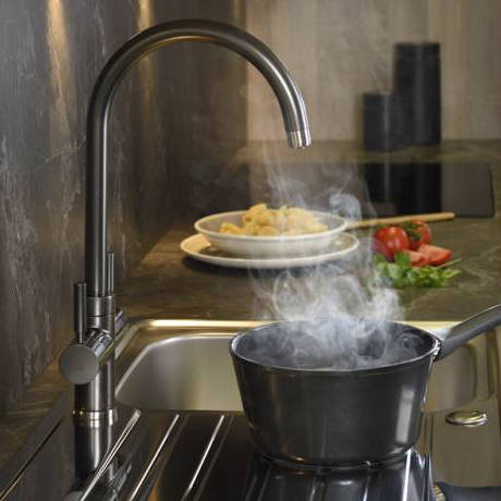 Example image of Abode Pronteau 3 In 1 Boiling Water Filtered Kitchen Tap (Graphite).
