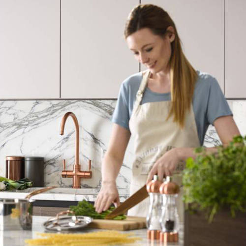 Example image of Abode Pronteau 3 In 1 Boiling Water Filtered Kitchen Tap (Urban Copper).
