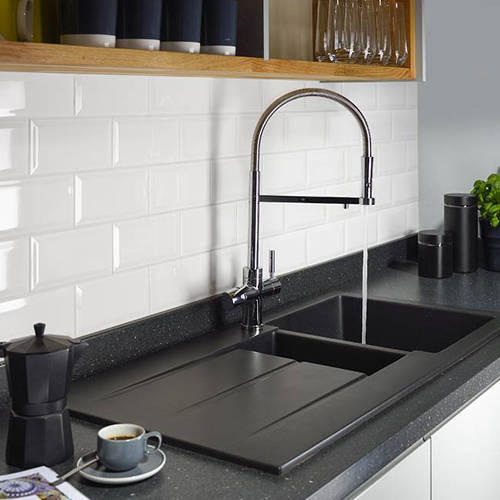 Example image of Abode Pronteau 3 In 1 Professional Boiling Water Kitchen Tap (Chrome).