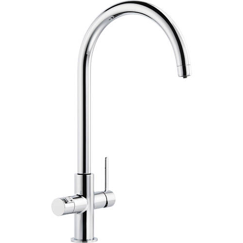 Larger image of Abode Pronteau 3 In 1 Boiling Water Filtered Kitchen Tap (Chrome).