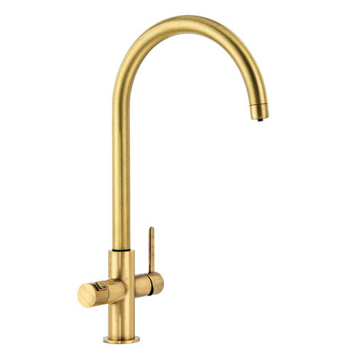 Larger image of Abode Pronteau 3 In 1 Boiling Water Filtered Kitchen Tap (Br Brass).