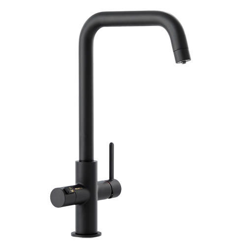 Larger image of Abode Pronteau 3 In 1 Boiling Water Filtered Kitchen Tap (Matt Black).