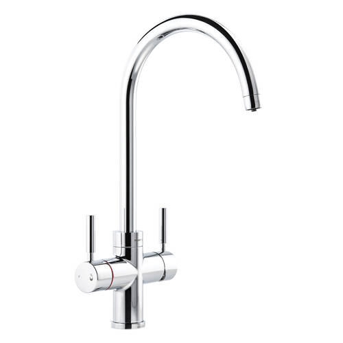 Larger image of Abode Pronteau 4 In 1 Boiling Water Filtered Kitchen Tap (Chrome).