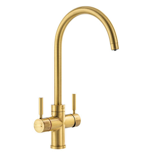 Larger image of Abode Pronteau 4 In 1 Boiling Water Filtered Kitchen Tap (Brushed Brass).
