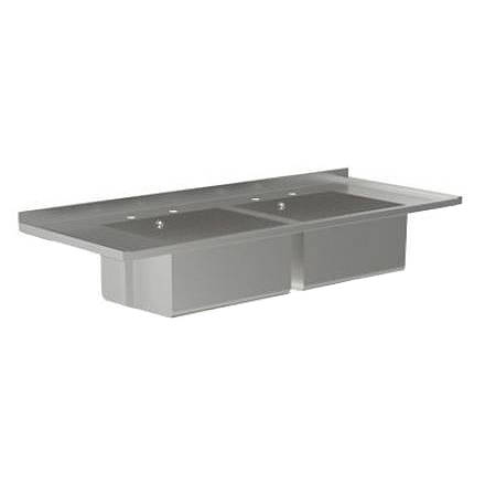Larger image of Acorn Thorn Catering Sink With 2 Bowls 1500mm (Stainless Steel).