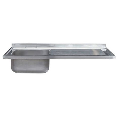 Larger image of Acorn Thorn Catering Single Bowl Sink With RH Drainer 1200mm (S Steel).