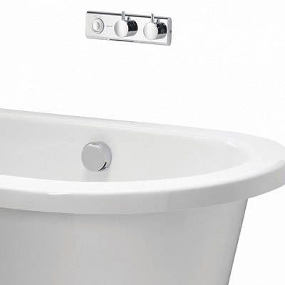 Larger image of Aqualisa HiQu Digital Bath Valve Kit 09 & Overflow Bath Filler (HP, Combi).