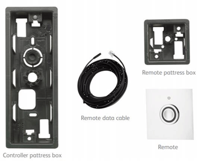 Technical image of Aqualisa Infinia Digital Shower Pack 35 (Chrome Astratta Handles, GP).