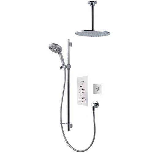 Larger image of Aqualisa Infinia Digital Shower Pack 83 (Chrome Astratta Handles, GP).