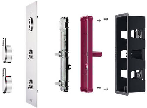 Example image of Aqualisa Infinia Digital Shower Pack 36 (Chrome Astratta Handles, HP).