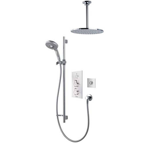 Larger image of Aqualisa Infinia Digital Shower Pack 84 (Chrome Astratta Handles, HP).