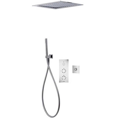 Larger image of Aqualisa Infinia Digital Shower Pack 67 (Chrome Tondo Handles, GP).