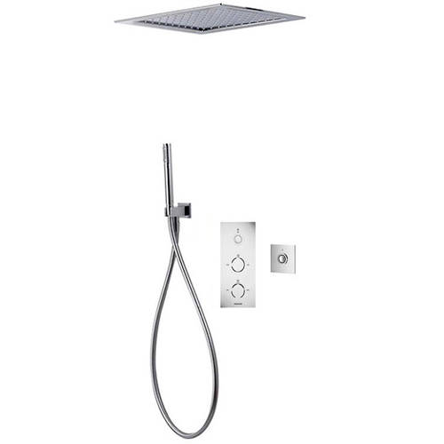 Larger image of Aqualisa Infinia Digital Shower Pack 68 (Chrome Tondo Handles, HP).