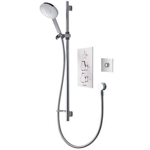 Larger image of Aqualisa Infinia Digital Shower Pack 37 (Chrome & White Astratta Handles, GP).