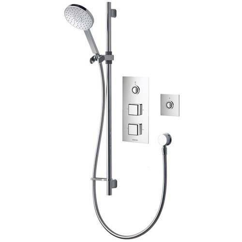 Larger image of Aqualisa Infinia Digital Shower Pack 29 (Chrome & White Piazza Handles, GP).