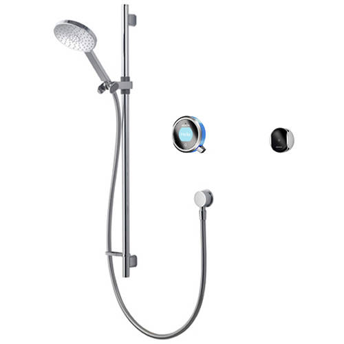Larger image of Aqualisa Q Smart Shower Pack 01BL With Remote & Blue Accent (HP).