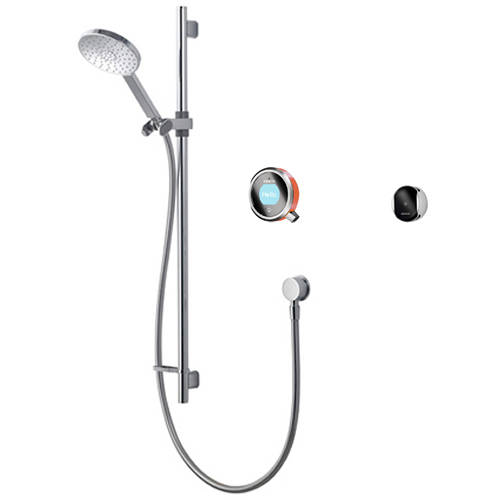 Larger image of Aqualisa Q Smart Shower Pack 01OR With Remote & Orange Accent (HP).