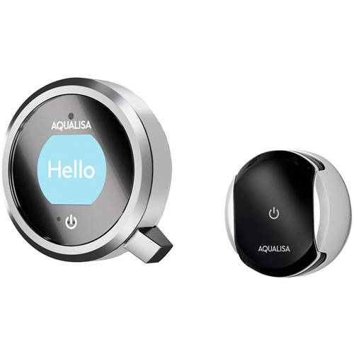 Example image of Aqualisa Q Smart Shower Pack 01S With Remote & Silver Accent (HP).