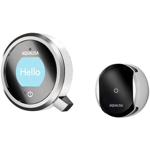 Example image of Aqualisa Q Smart Shower Pack 01W With Remote & White Accent (HP).