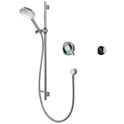 Larger image of Aqualisa Q Smart Shower Pack 02GR With Remote & Grey Accent (Gravity).