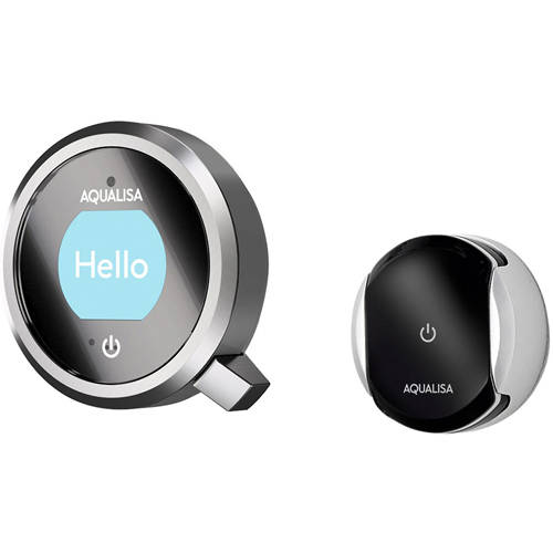 Example image of Aqualisa Q Smart Shower Pack 02GR With Remote & Grey Accent (Gravity).