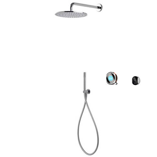 Larger image of Aqualisa Q Smart Shower Pack 04RG With Remote & Rose Gold Accent (Gravity).