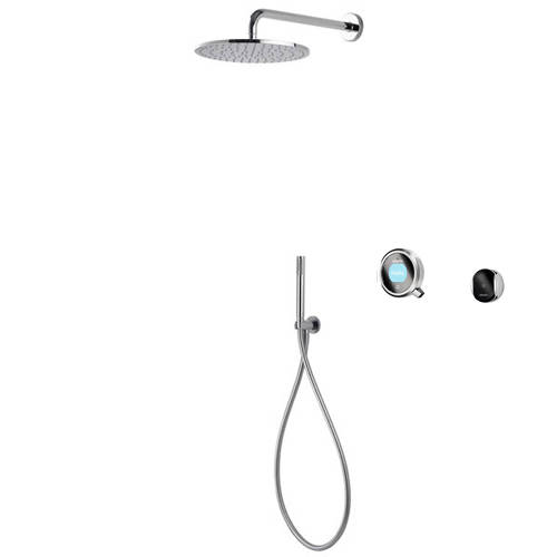 Larger image of Aqualisa Q Smart Shower Pack 04S With Remote & Silver Accent (Gravity).