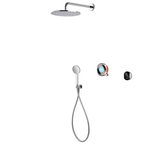 Larger image of Aqualisa Q Smart Shower Pack 05OR With Remote & Orange Accent (HP).