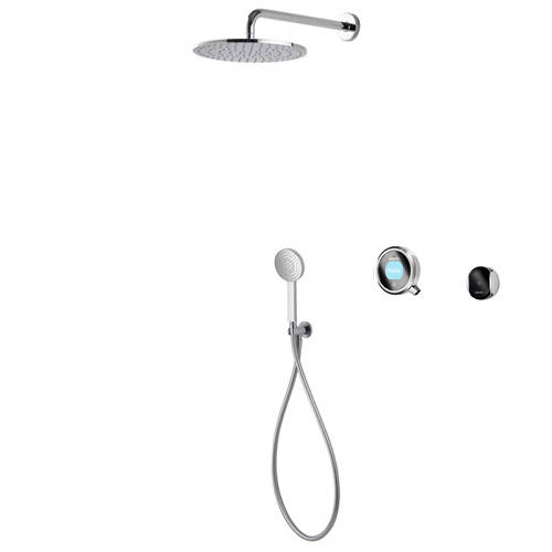 Larger image of Aqualisa Q Smart Shower Pack 06S With Remote & Silver Accent (Gravity).