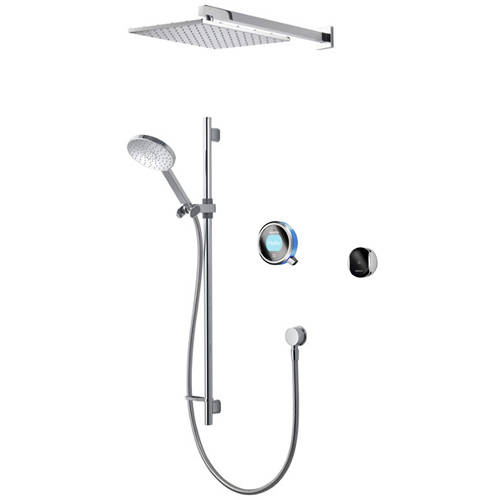 Larger image of Aqualisa Q Smart Shower Pack 07BL With Remote & Blue Accent (HP).