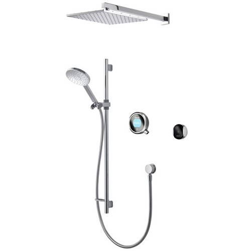 Larger image of Aqualisa Q Smart Shower Pack 07GR With Remote & Grey Accent (HP).