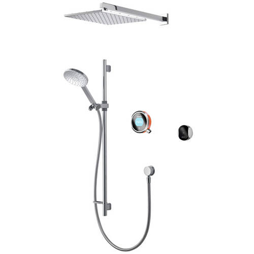 Larger image of Aqualisa Q Smart Shower Pack 07OR With Remote & Orange Accent (HP).
