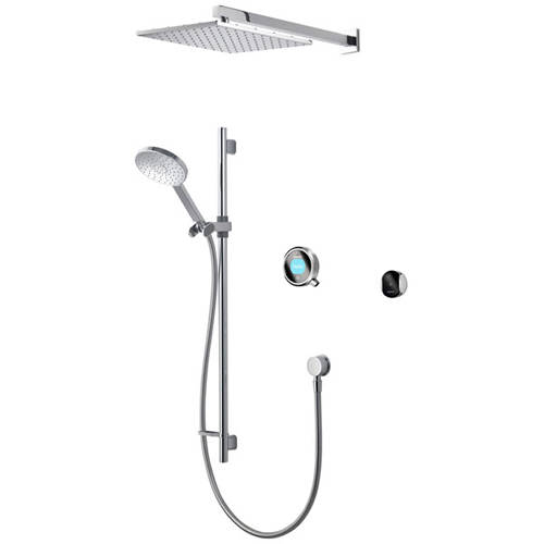 Larger image of Aqualisa Q Smart Shower Pack 08C With Remote & Chrome Accent (Gravity).