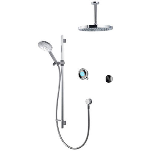 Larger image of Aqualisa Q Smart Shower Pack 11C With Remote & Chrome Accent (HP).
