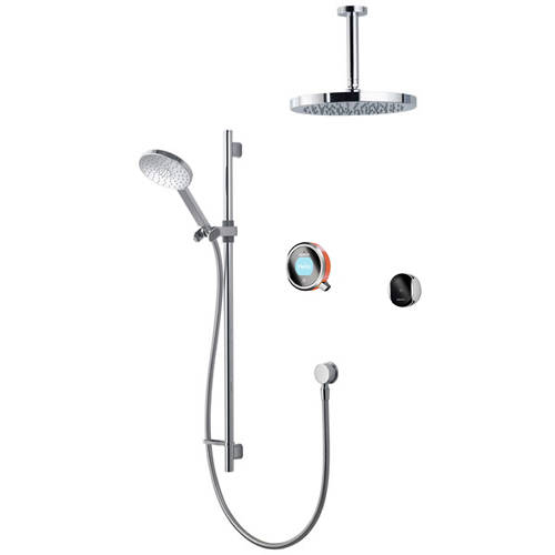 Larger image of Aqualisa Q Smart Shower Pack 11OR With Remote & Orange Accent (HP).