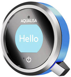 Example image of Aqualisa Q Q Smart 14BL With Adjustable Slide Rail Kit & Blue Accent (Gravity).