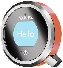 Example image of Aqualisa Q Q Smart 15OR With Round Shower Head, Arm & Orange Accent (HP).