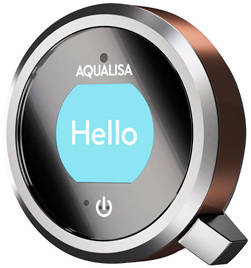 Example image of Aqualisa Q Q Smart 15RG, Round Shower Head, Arm & Rose Gold Accent (HP).